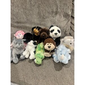 VGUC- LOT - 11 Ganz Webkinz plush stuffed Lot animal toys NO CODE‎
